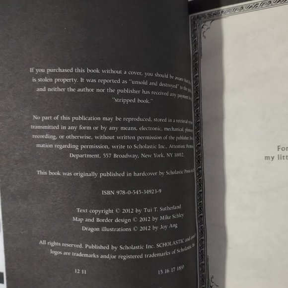 The Dragonet Prophecy (Wings of Fire #1) by Tui T. Sutherland 2013 Paperback - Picture 4 of 5